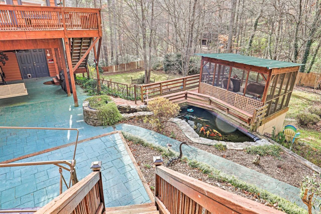 Asheville Mountain Getaway With Patio And Koi Pond! Dış mekan fotoğraf