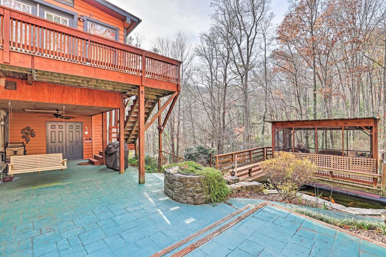 Asheville Mountain Getaway With Patio And Koi Pond! Dış mekan fotoğraf