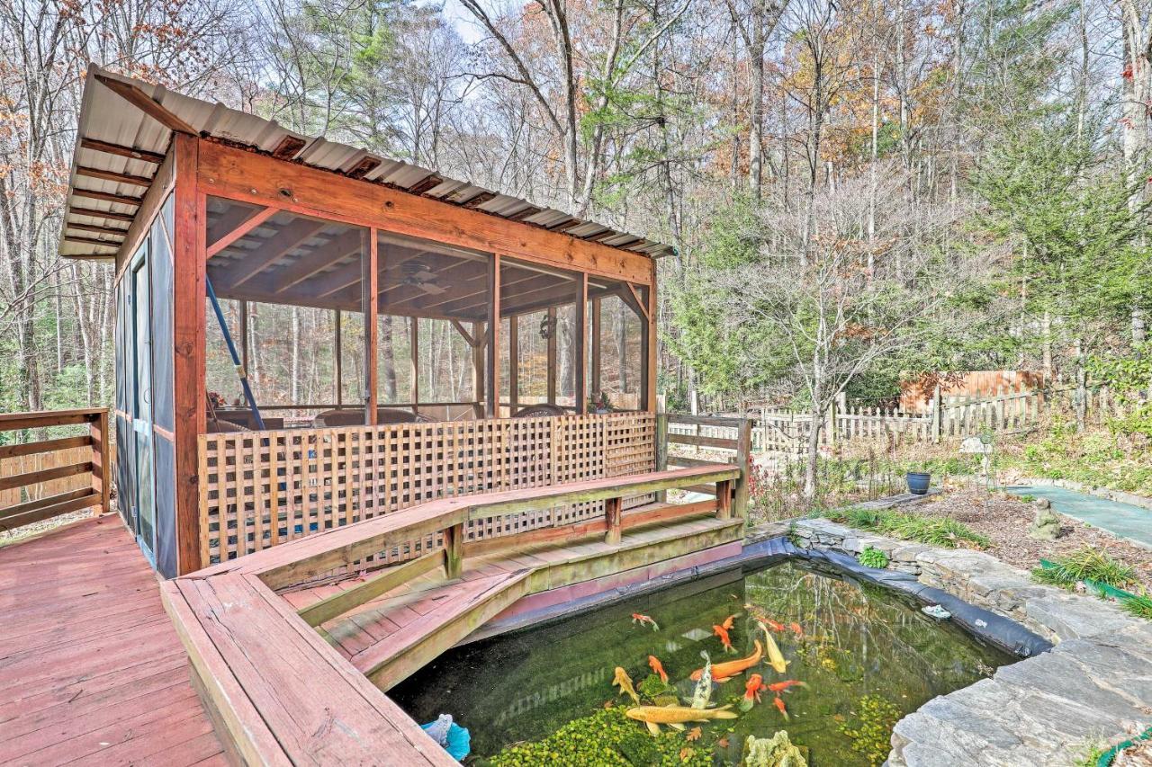 Asheville Mountain Getaway With Patio And Koi Pond! Dış mekan fotoğraf